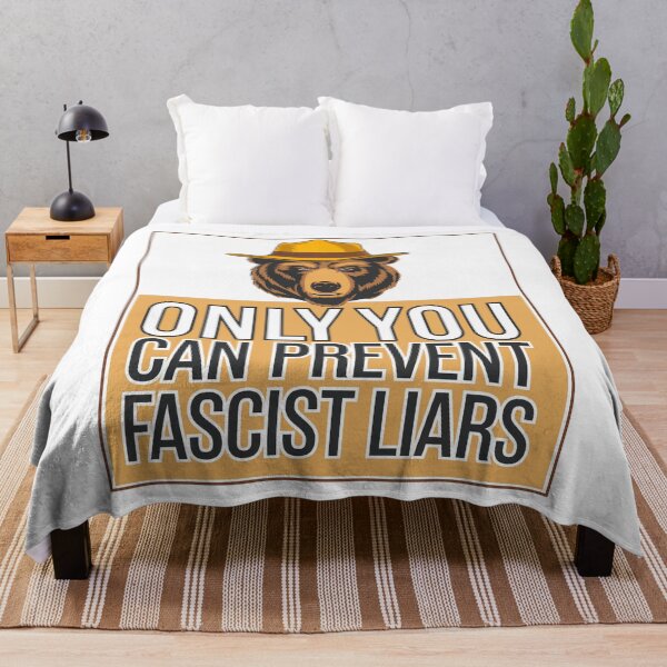Item preview, Only You Can Prevent Fascist Liars designed and sold by Angry Swan Designs.