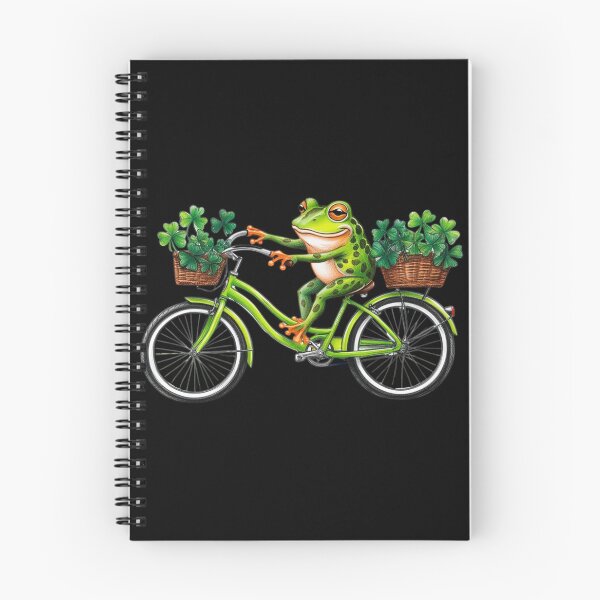 Item preview, Lucky Vibes Frog Irish Holiday Bicycle  designed and sold by Design_Your_Day.