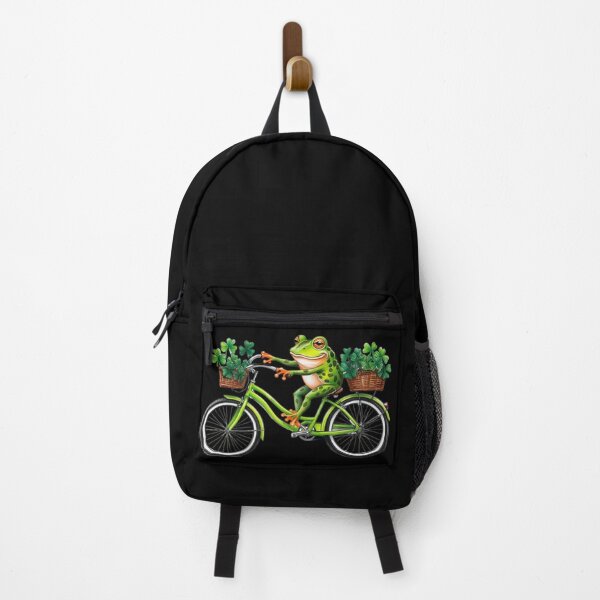 Item preview, Lucky Vibes Frog Irish Holiday Bicycle  designed and sold by Design_Your_Day.
