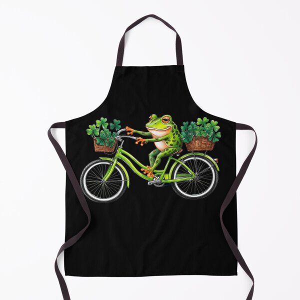 Item preview, Lucky Vibes Frog Irish Holiday Bicycle  designed and sold by Design_Your_Day.