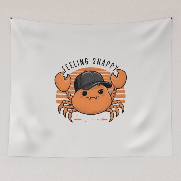 Item preview, Feeling Snappy – Funny Crab Pun Design designed and sold by Jollys-ArtShop.