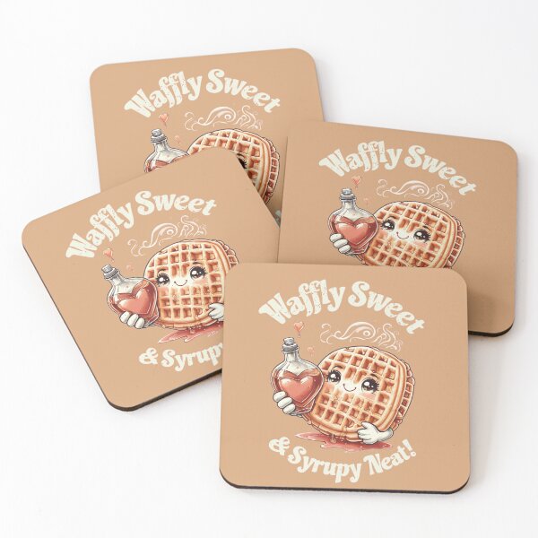 Item preview,  Waffle Cuteness Overload – Sweet & Syrupy Breakfast T-Shirt designed and sold by TeesByOquad.