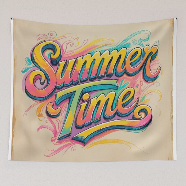 Item preview, Summertime Splash – Colorful Hand-Lettering designed and sold by Moss and Moon Studio.