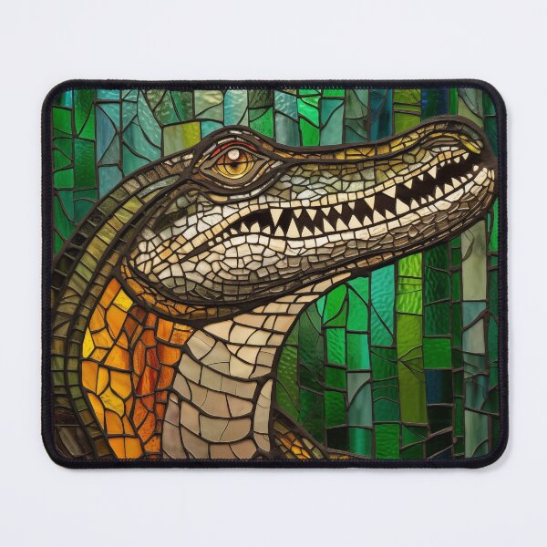 Item preview, Alligator in Stained Glass designed and sold by RedHandedOD.
