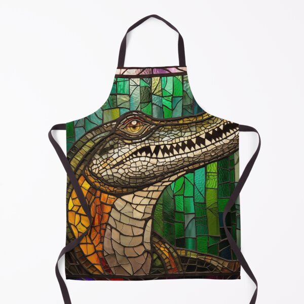 Item preview, Alligator in Stained Glass designed and sold by RedHandedOD.