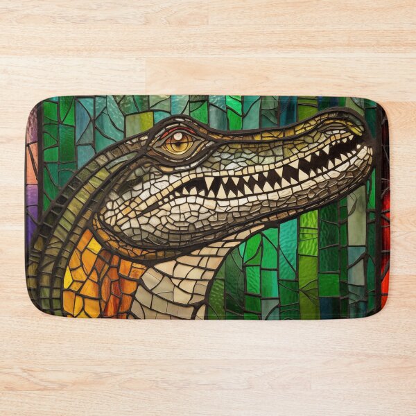 Item preview, Alligator in Stained Glass designed and sold by RedHandedOD.