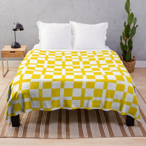Item preview, Yellow White Cross Check Stripes Pattern designed and sold by PatternTitan.