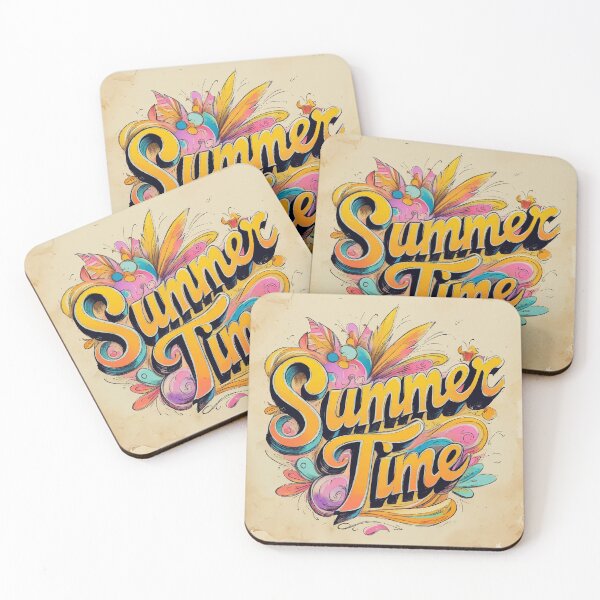 Item preview, Summertime Splash – Colorful Hand-Lettering designed and sold by Moss and Moon Studio.
