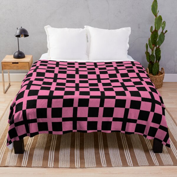 Item preview, Pink Black Cross Check Stripes Pattern designed and sold by PatternTitan.