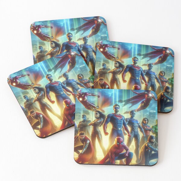 Item preview, Super hero line up designed and sold by Every Knee.