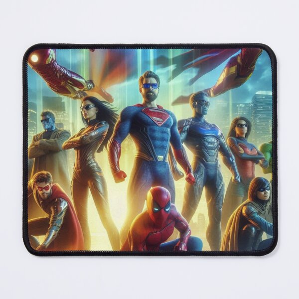 Item preview, Super hero line up designed and sold by Every Knee.