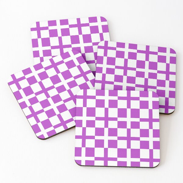 Item preview, Purple White Cross Check Stripes Pattern designed and sold by PatternTitan.