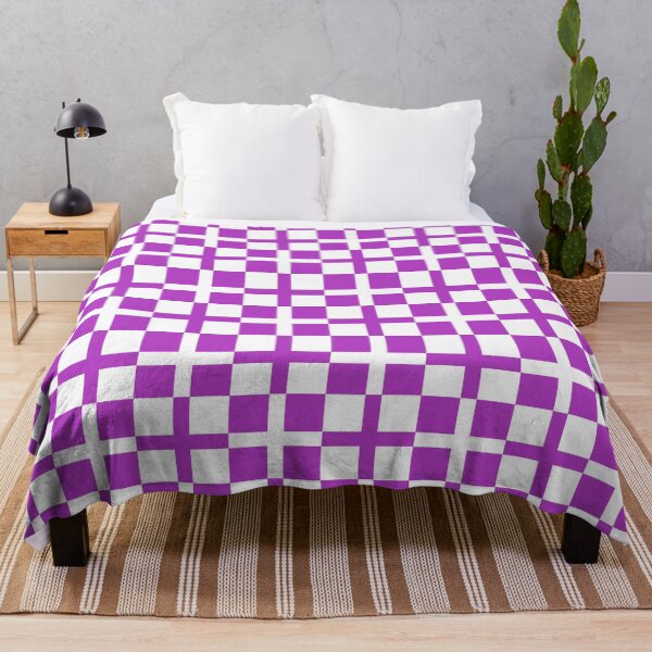 Item preview, Purple White Cross Check Stripes Pattern designed and sold by PatternTitan.