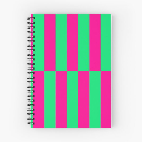Item preview, Bold Vivid Shifted Stripes in Pink and Green designed and sold by Deutschic.