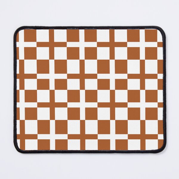 Item preview, Brown White Cross Check Stripes Pattern designed and sold by PatternTitan.