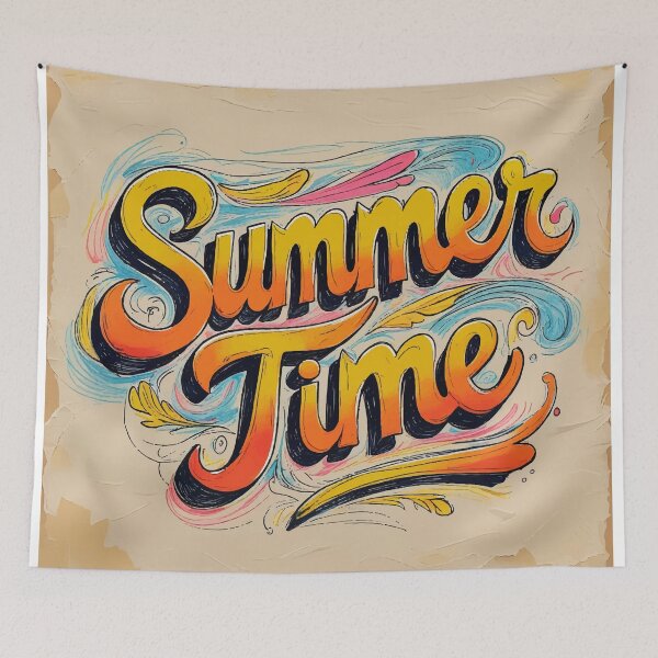Item preview, Retro Sunset Summertime Typography designed and sold by Moss and Moon Studio.