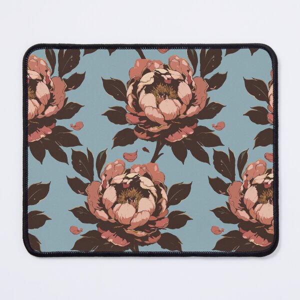 Item preview, Floral Pattern Art On Blue designed and sold by Ayesha Saleem.