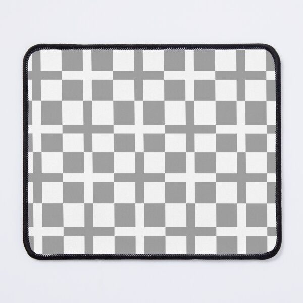 Item preview, Ash Grey White Cross Check Stripes Pattern designed and sold by PatternTitan.