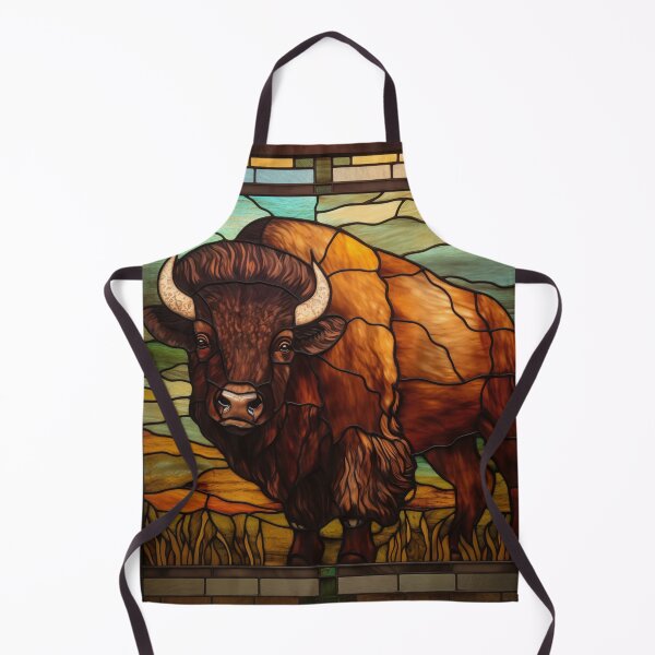 Item preview, Buffalo in Stained Glass designed and sold by RedHandedOD.