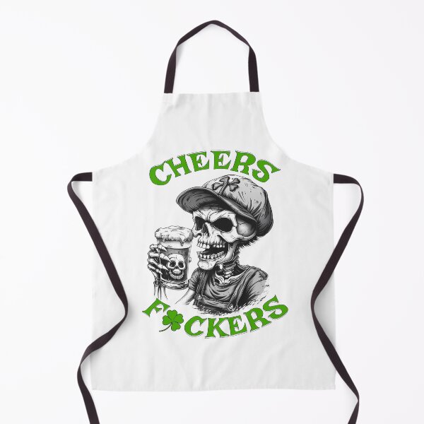 Item preview, Retro Skull Cheers Fxckers – Funny St. Patrick’s Day designed and sold by SkullTroops.