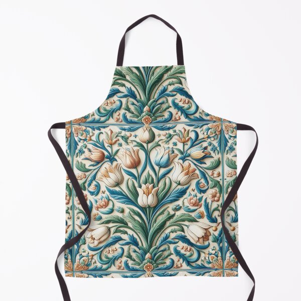 Item preview, Elegant Turkish Tile Pattern Pillow – Vintage Iznik Ceramic with Tulips designed and sold by Psycho-Crazy.