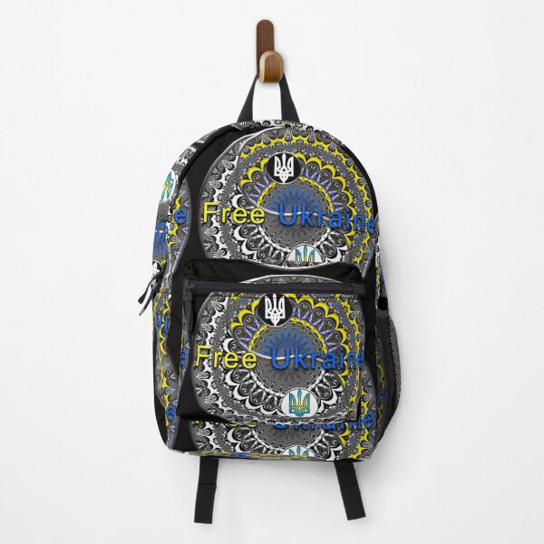 Item preview, FREE Ukraine - Yin Yang Design Blue and Yellow Fractal Mandala designed and sold by Warren Paul Harris.