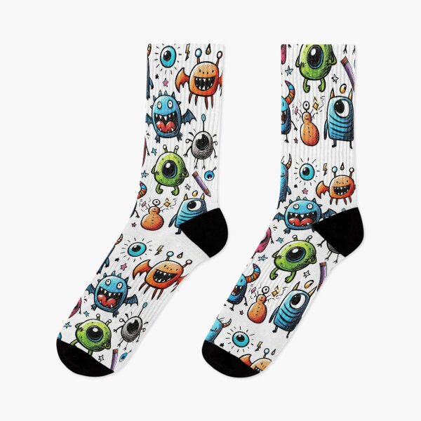 Item preview, monsters kids crayon drawing  designed and sold by digilabs.
