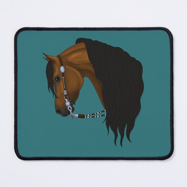 Item preview, Bay Arabian Horse in Western Bridle designed and sold by DappledMoon.