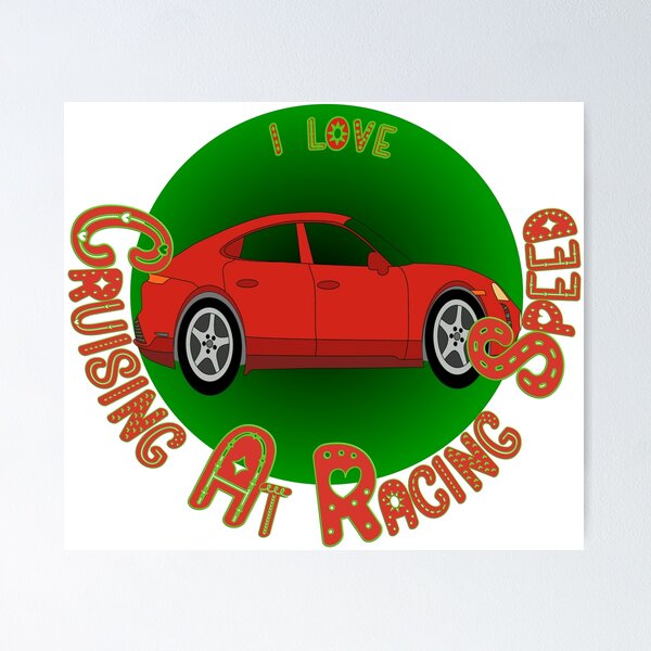 Item preview, I Love Cars & Racing designed and sold by TheAcronymystic.
