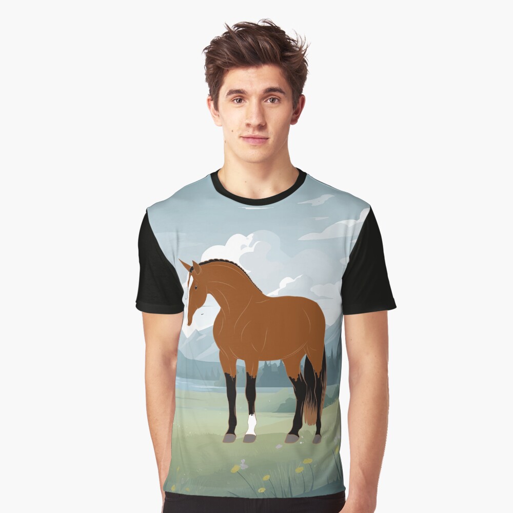 Aperçu de l'œuvre T-shirt graphique créée et vendue par WebEquitation.