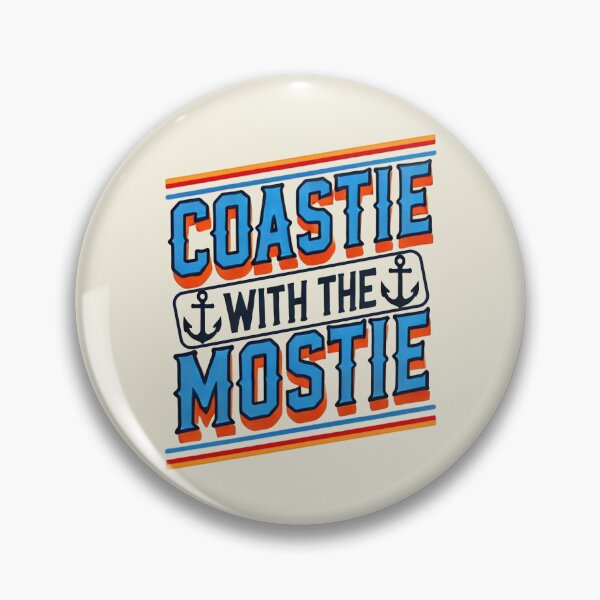 Item preview, Coastie with the Mostie – Funny Coast Guard Humor Design designed and sold by Vectored Designs.