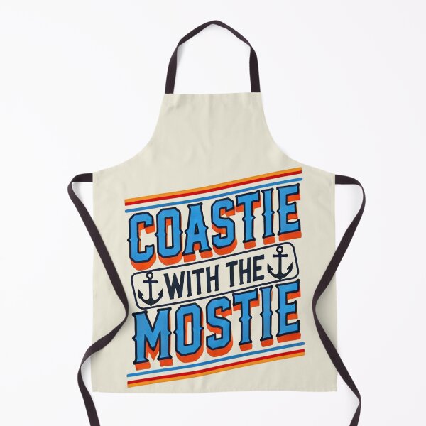 Artikelvorschau, Coastie mit dem Mostie – Lustiges Humor-Design der Küstenwache entworfen und verkauft von Vectored Designs.