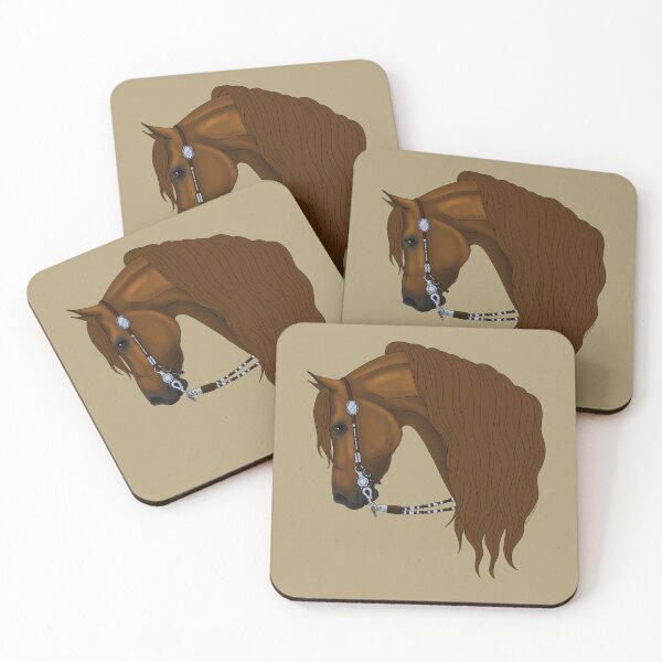 Item preview, Chestnut Arabian Horse in Western Bridle designed and sold by DappledMoon.