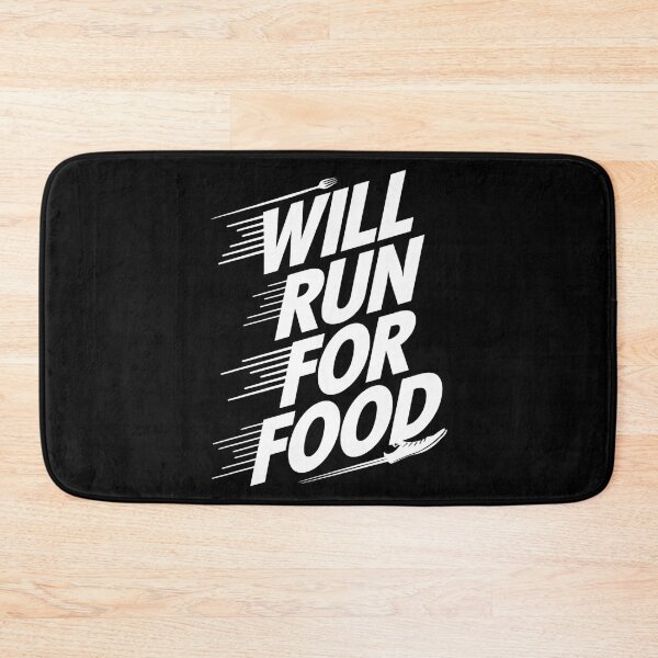 Item preview, Will Run For Food Runner Joke designed and sold by DomTeesHaven.