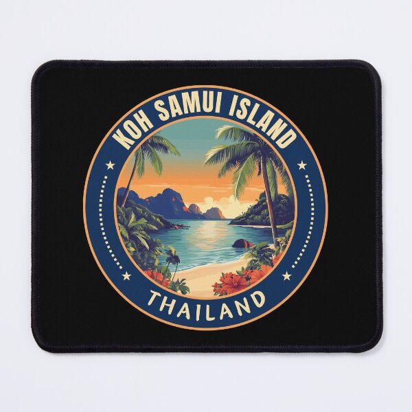 Item preview, Koh Samui Island in Thailand Retro Travel Emblem designed and sold by MaateoDesign.