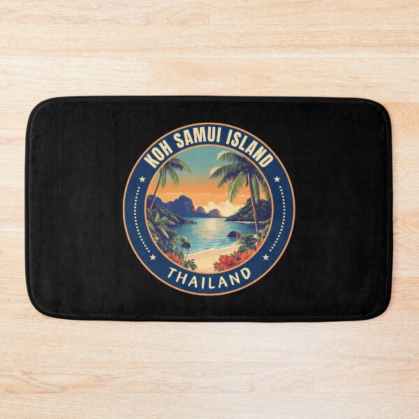 Item preview, Koh Samui Island in Thailand Retro Travel Emblem designed and sold by MaateoDesign.