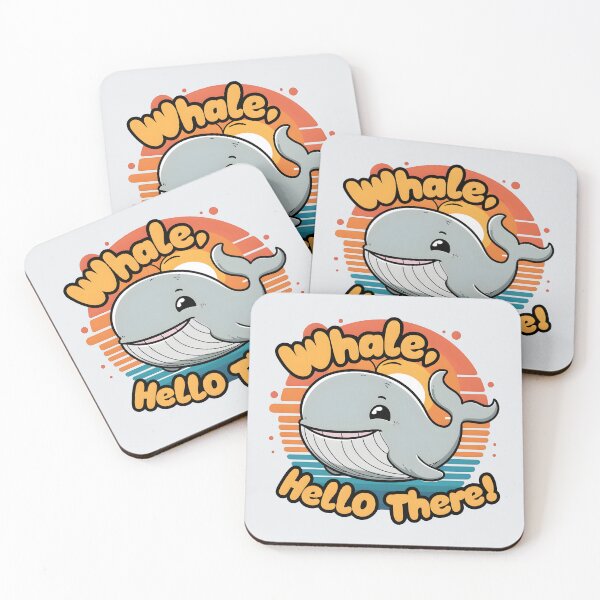 Item preview, Whale, Hello There! – Funny Whale Pun Design designed and sold by Jollys-ArtShop.