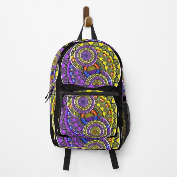 Item preview, Yin Yang Design from Violet and Yellow Fractal Mandalas designed and sold by Warren Paul Harris.