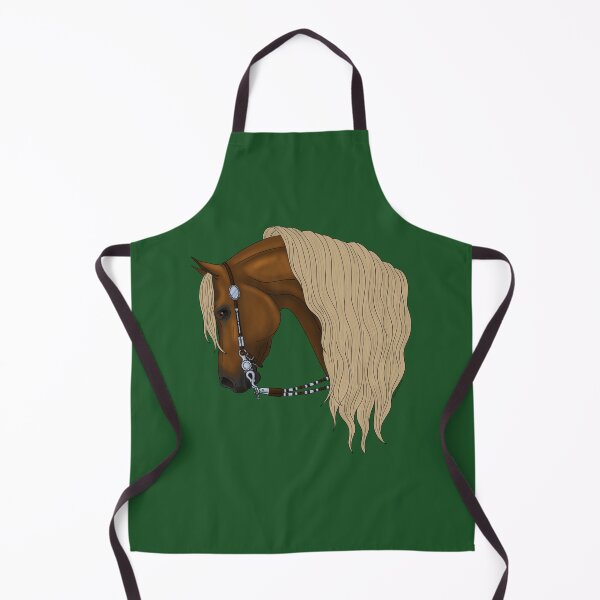 Item preview, Chestnut Arabian Horse with Flaxen Mane in Western Bridle designed and sold by DappledMoon.
