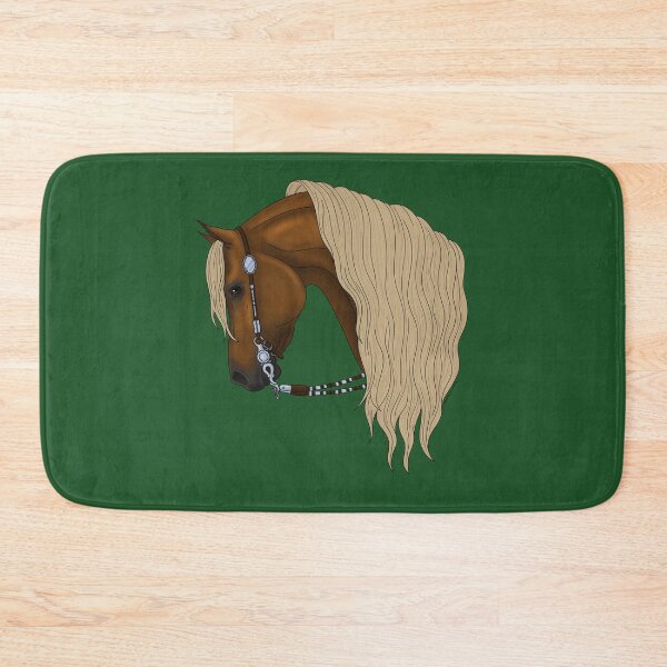 Item preview, Chestnut Arabian Horse with Flaxen Mane in Western Bridle designed and sold by DappledMoon.