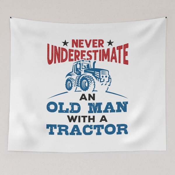 Item preview, Never Underestimate an Old Man With a Tractor designed and sold by jaygo.