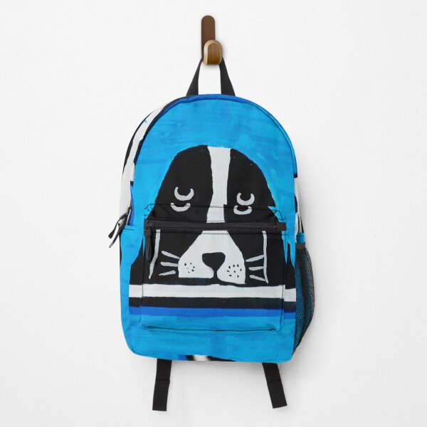 Item preview, Minimalist Cute Dog on Blue Background designed and sold by diptarka07.