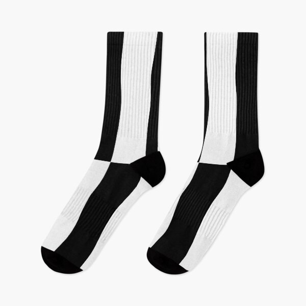 Aperçu de l'œuvre Rayures monochromes décalées en noir et blanc créée et vendue par Deutschic.