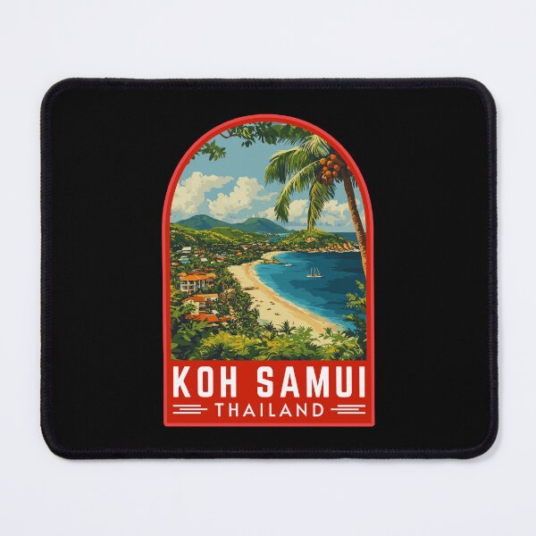 Item preview, Koh Samui in Thailand Retro Travel Badge designed and sold by MaateoDesign.