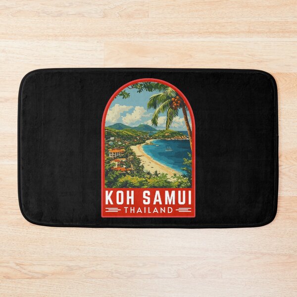 Item preview, Koh Samui in Thailand Retro Travel Badge designed and sold by MaateoDesign.