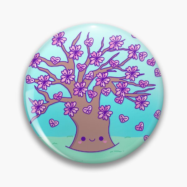 Item preview, Cute kawaii sakura cherry blossom tree designed and sold by Manacraftoon.
