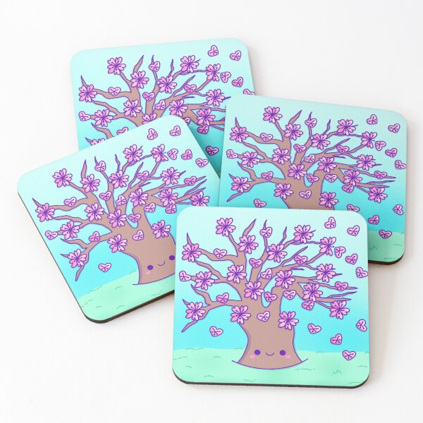 Item preview, Cute kawaii sakura cherry blossom tree designed and sold by Manacraftoon.