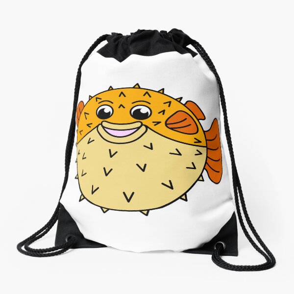 Item preview, Cute Happy Puffer Fish sea and Ocean animal designed and sold by micarto.