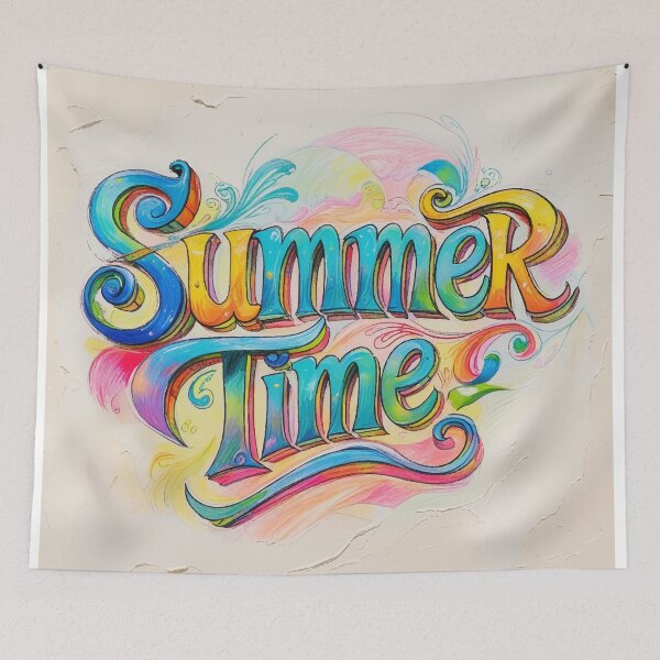 Item preview, Summertime Splash – Colorful Hand-Lettering designed and sold by Moss and Moon Studio.