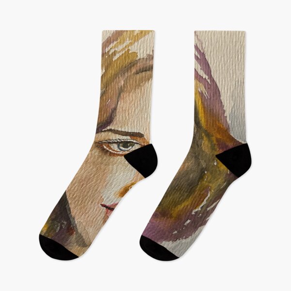 Item preview, Green Eyed Lady Watercolor designed and sold by TheArtCave.